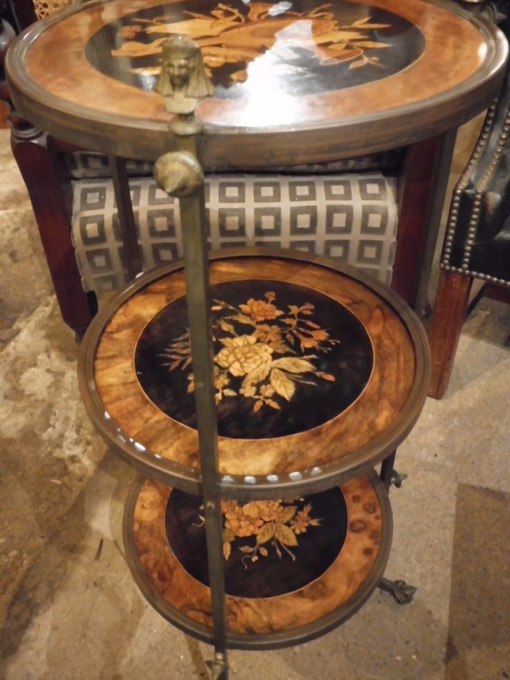 Early 20th century 3 tier etagere View II