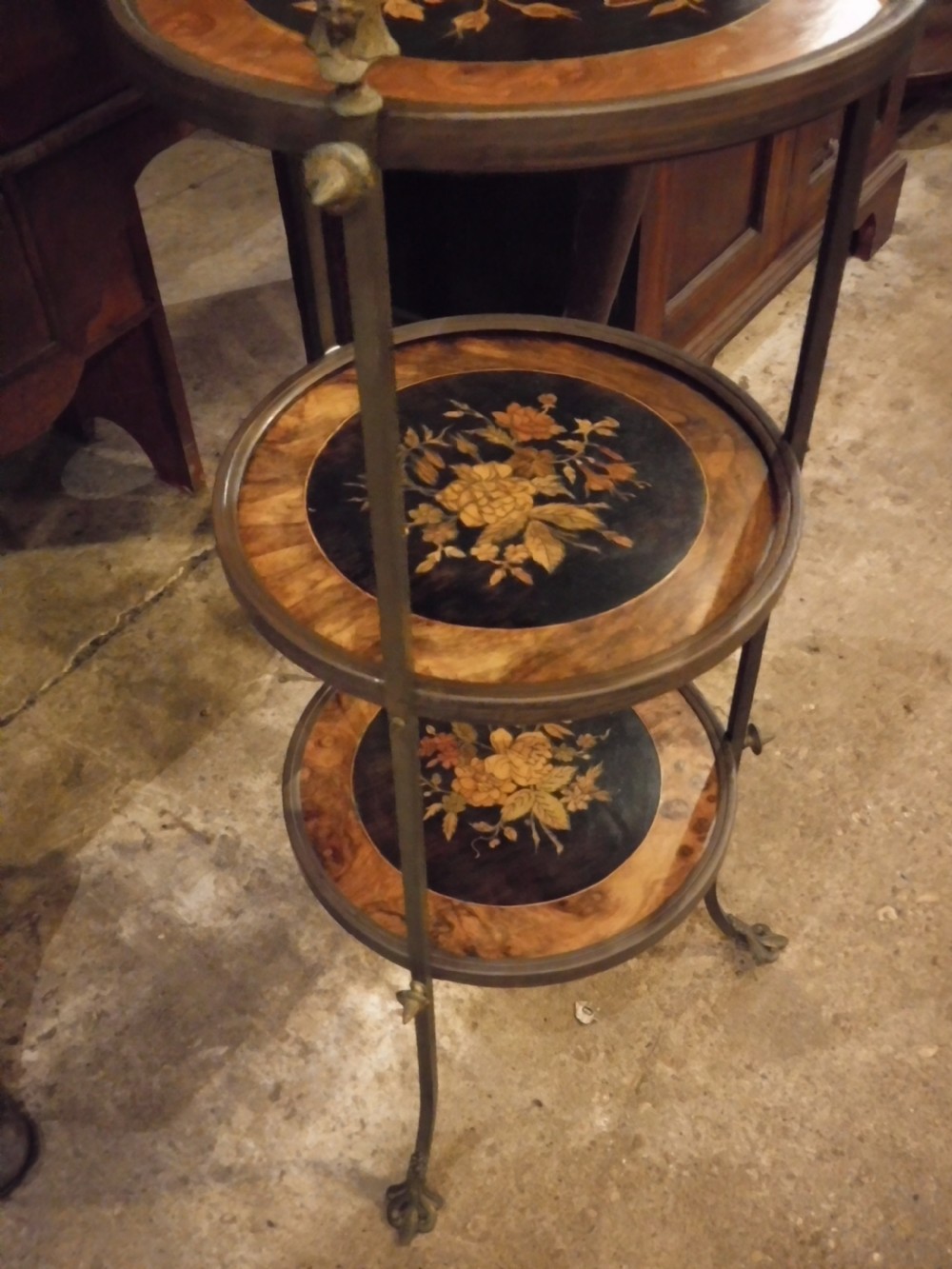 Early 20th century 3 tier etagere View VI