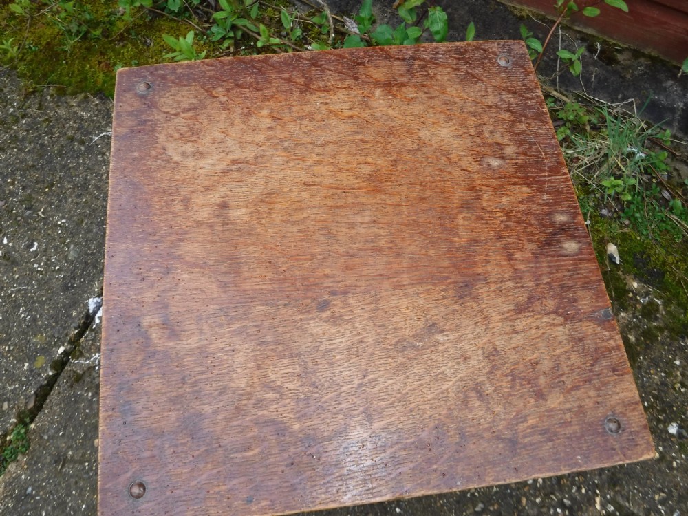 Oak arts and crafts occasional table View II