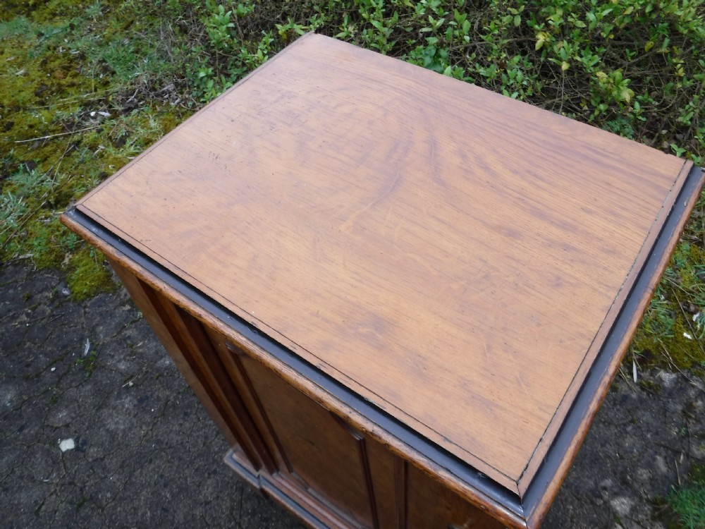 19th century golden oak  fitted side cabinet View III