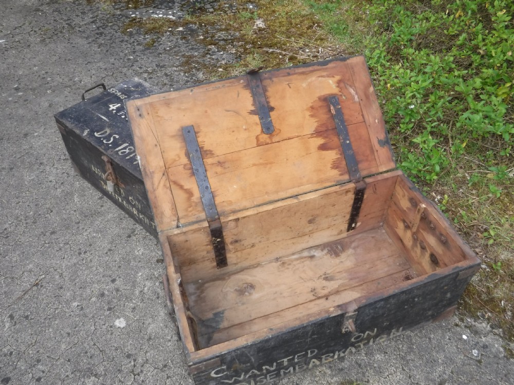 Pair of travelling military chest [Gurkha rifles] View III