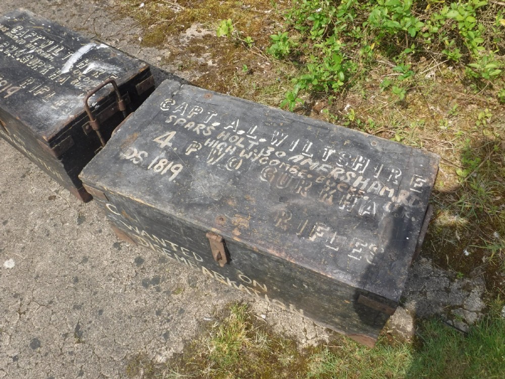 Pair of travelling military chest [Gurkha rifles] View VI