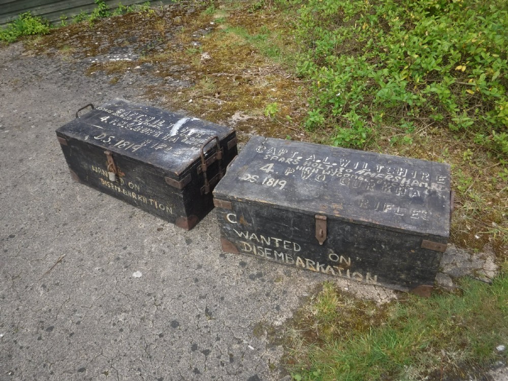 Pair of travelling military chest [Gurkha rifles] View VIII