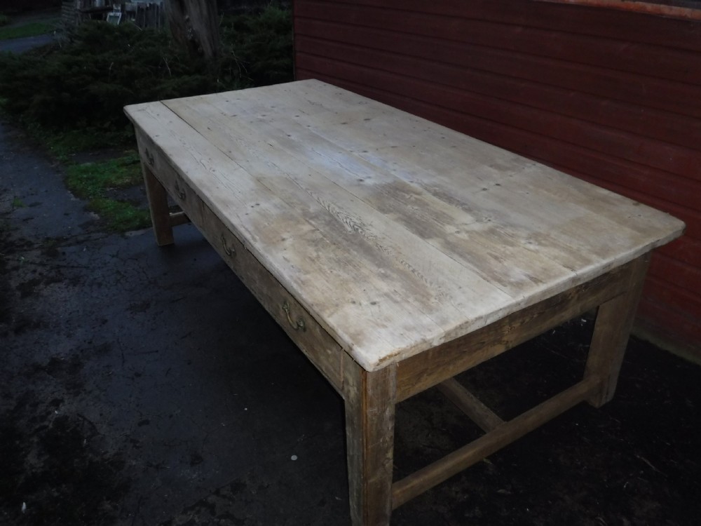 Very large 19th century country house kitchen table View IV
