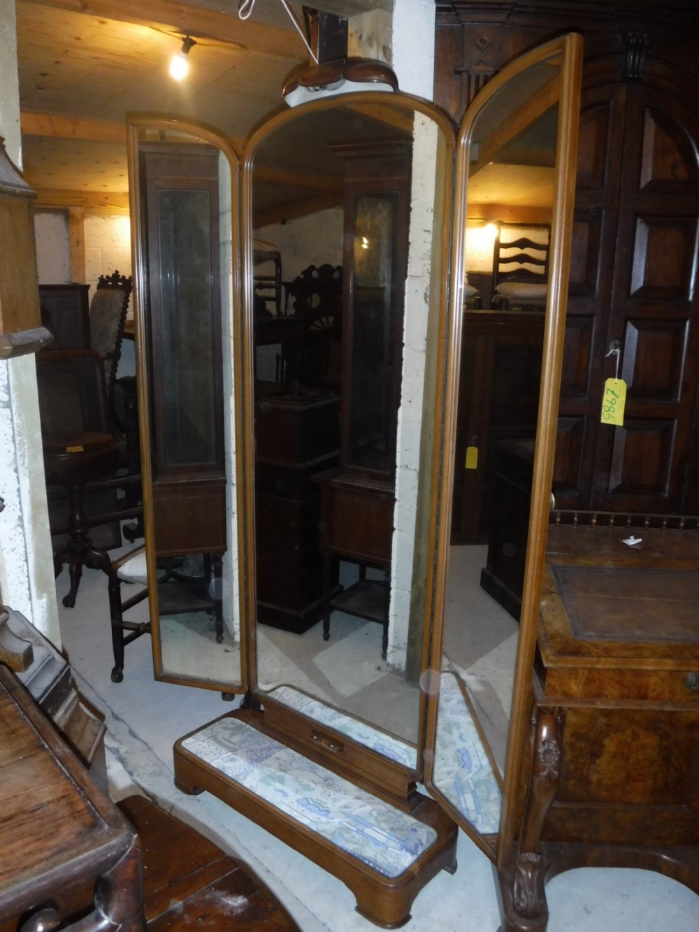 Good Art Deco 3 fold dressing mirror View X