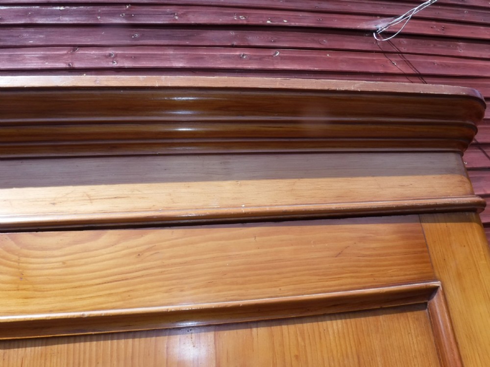 Useful Victorian 2 part Golden pine wardrobe View VI