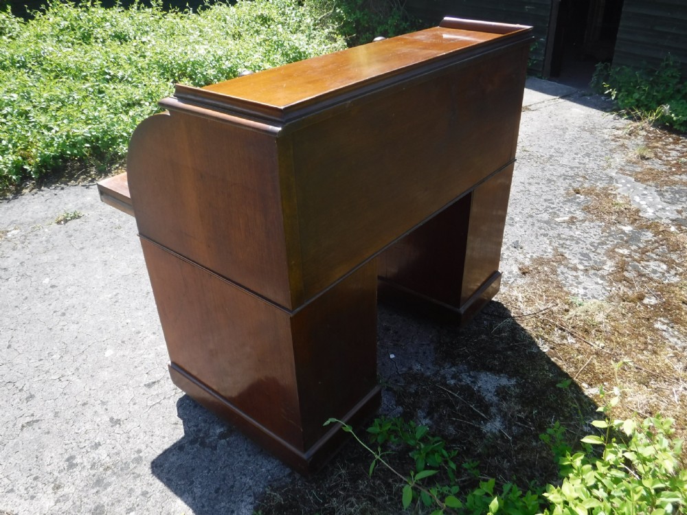 19th century roll top pedestal desk View IV