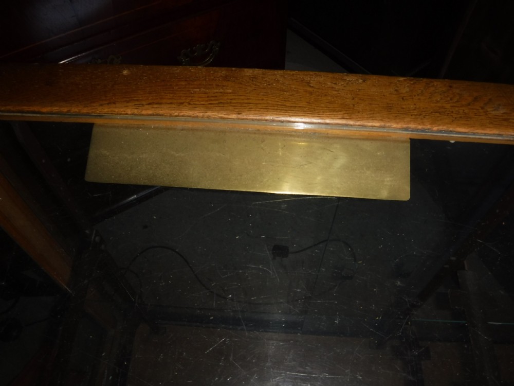 Early 20th century oak shop display cabinet View VI