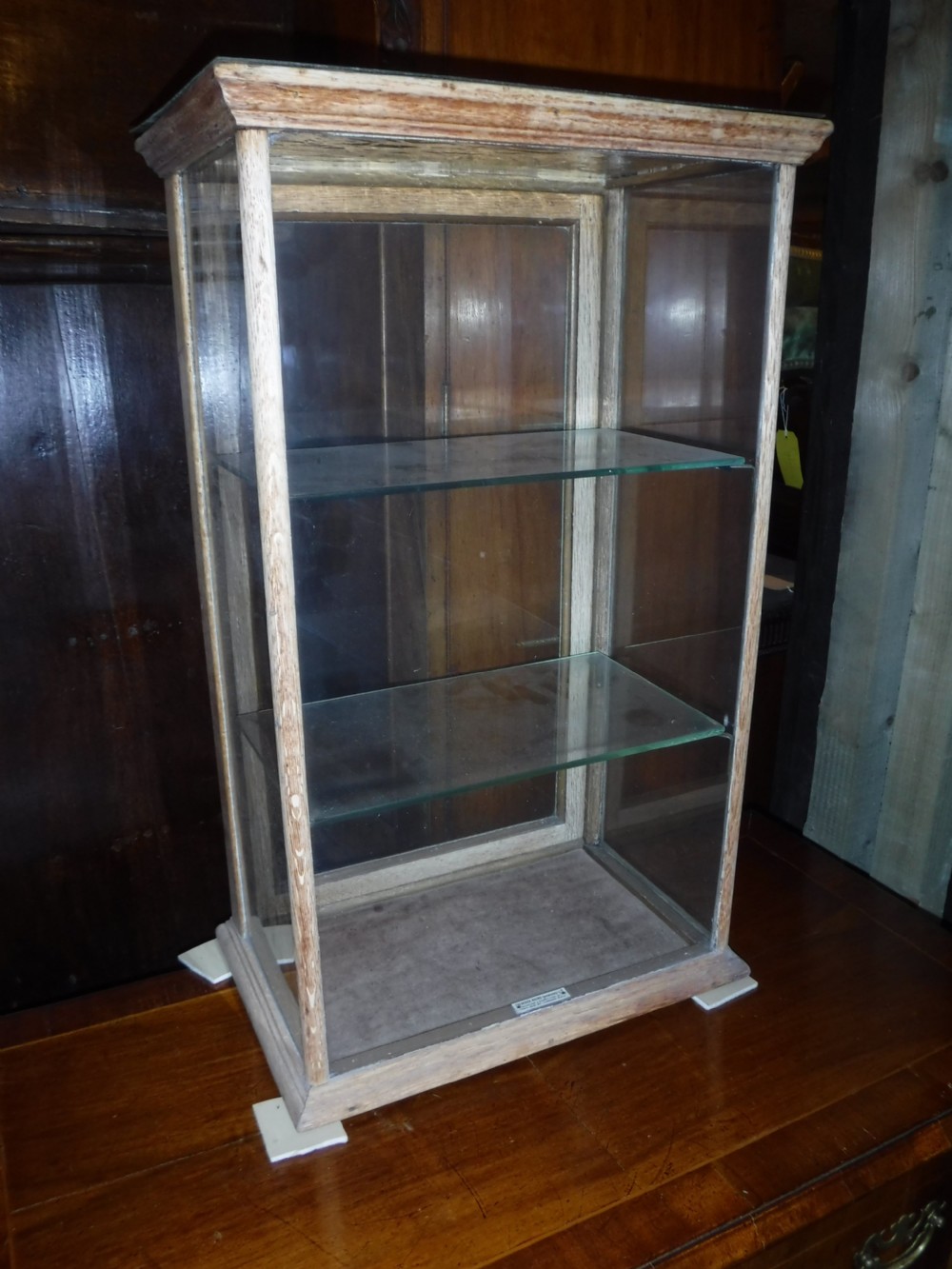 Early 20th century oak table top shop display cabinet View VI