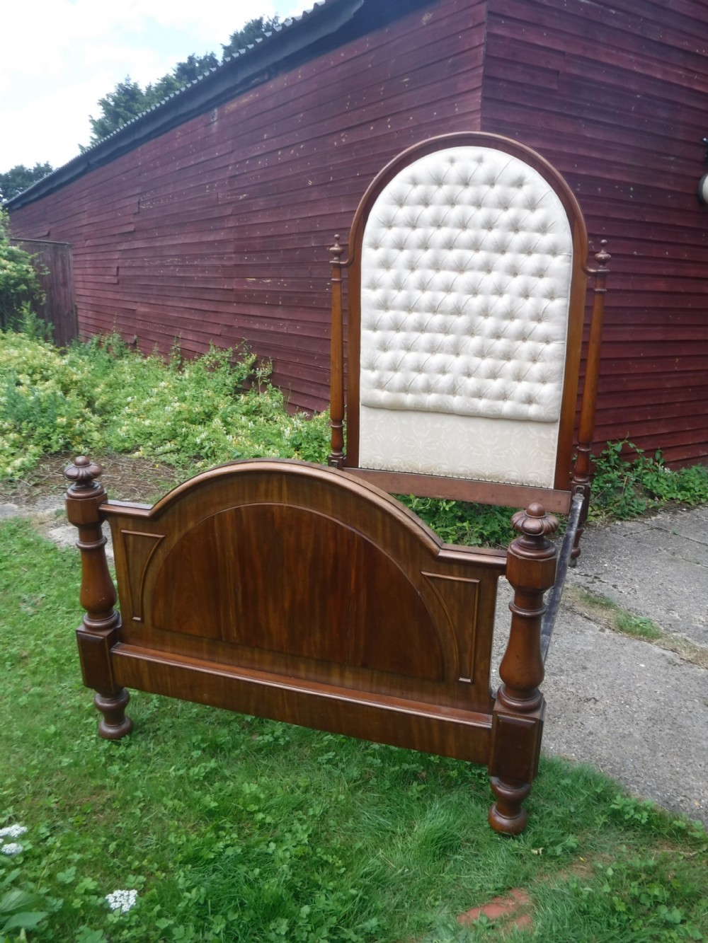 Victorian mahogany double bed