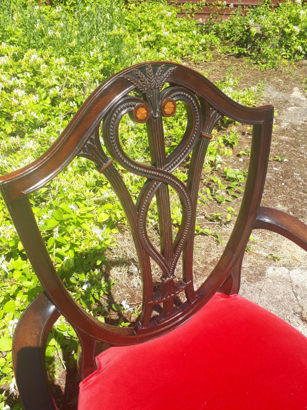 Good quality early 20th mahogany desk armchair View II