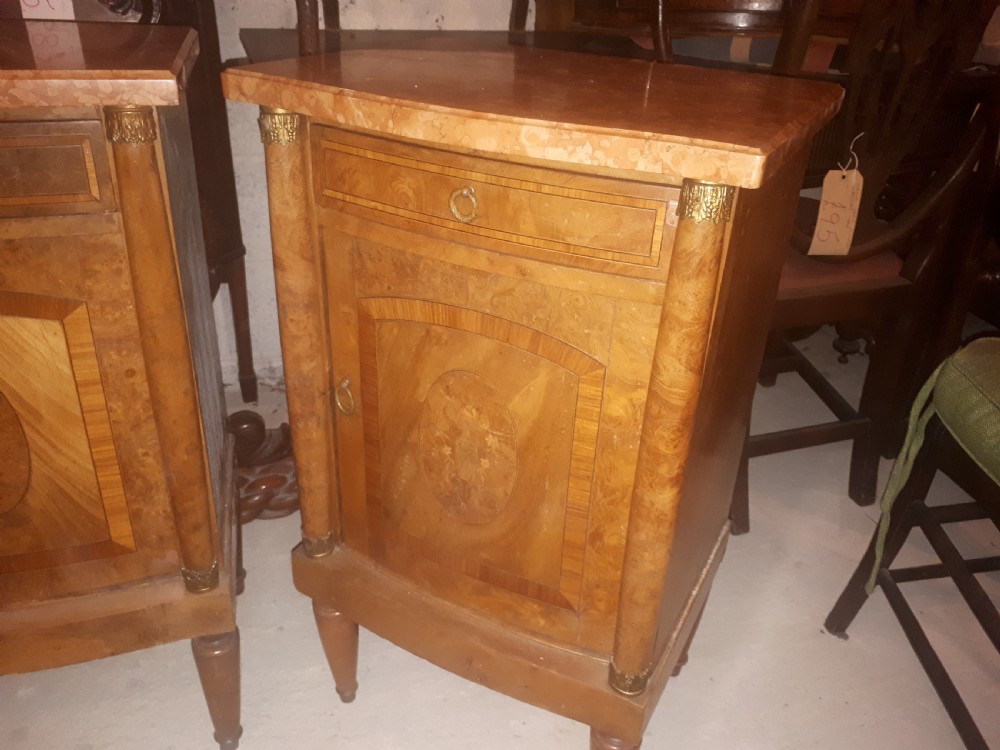 Pair of early 20th century bedside cabinets View III