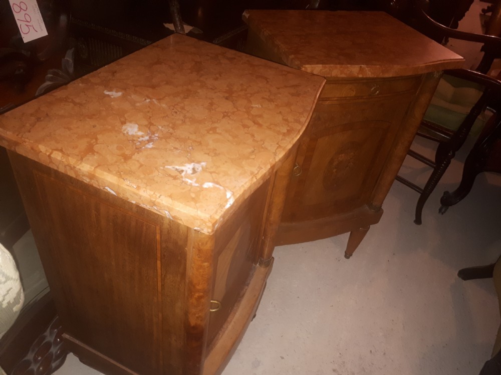 Pair of early 20th century bedside cabinets View IV