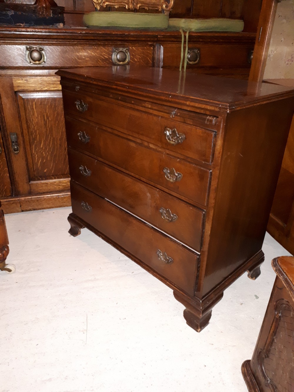 Early 20th century walnut and banded chest View V