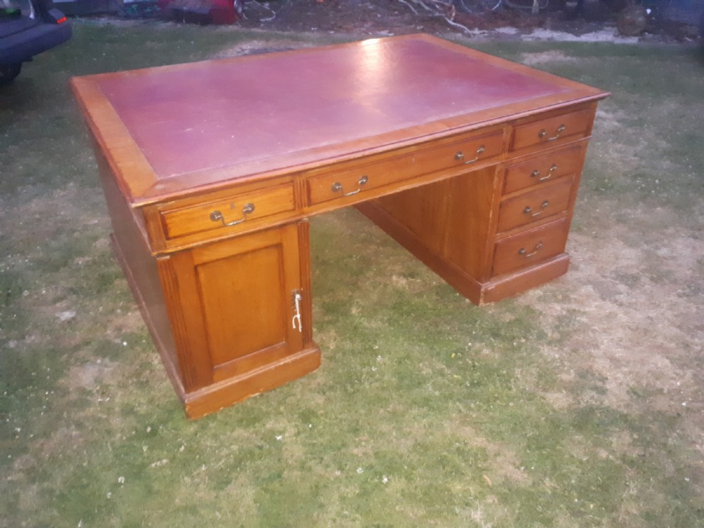 Early 20th century mahogany partners desk View II