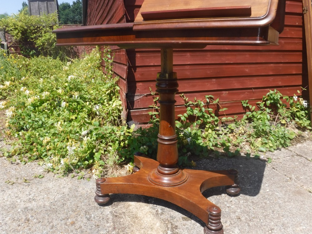 Good quality fully adjustable  mahogany reading table View II