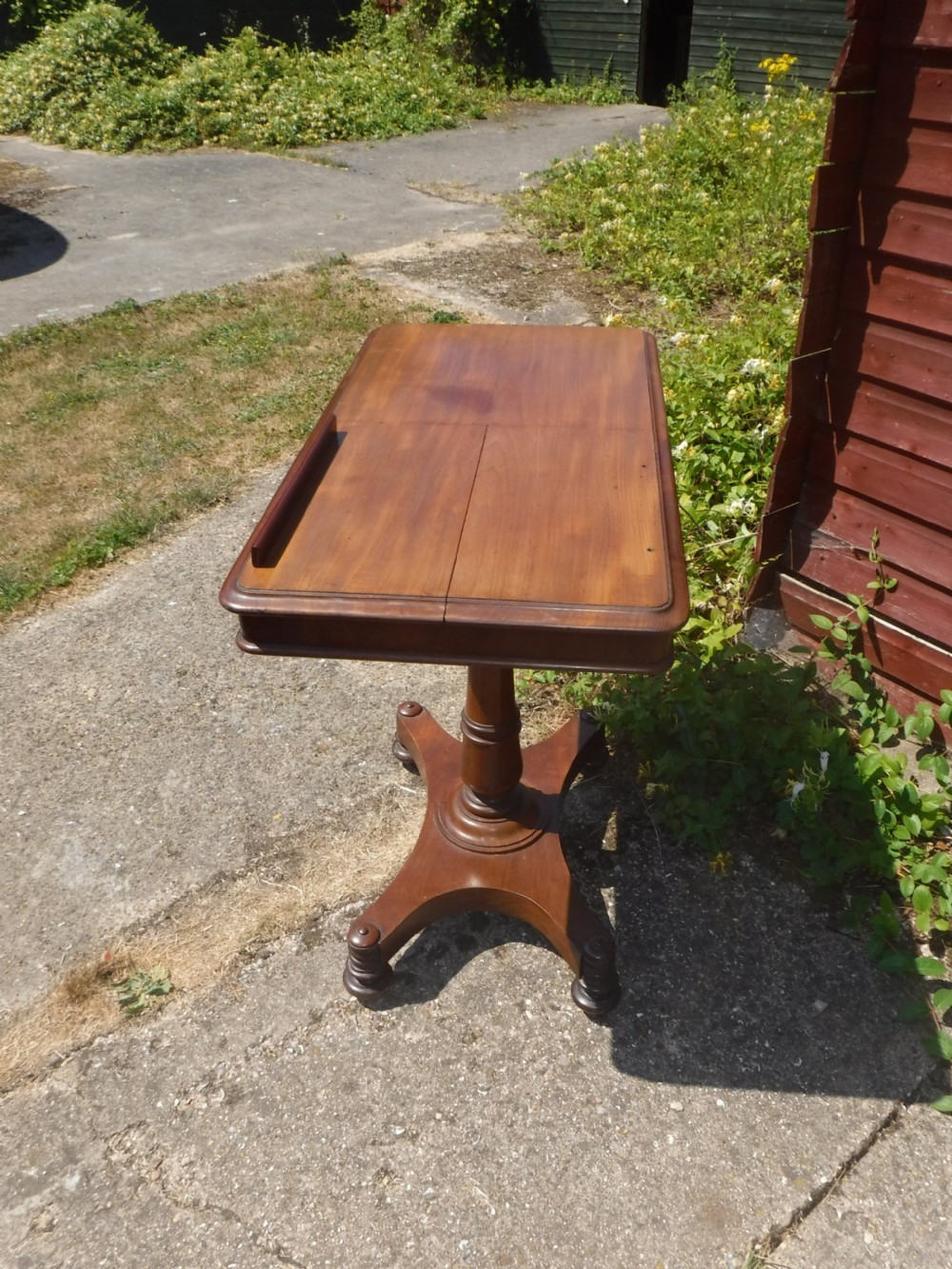 Good quality fully adjustable  mahogany reading table View III