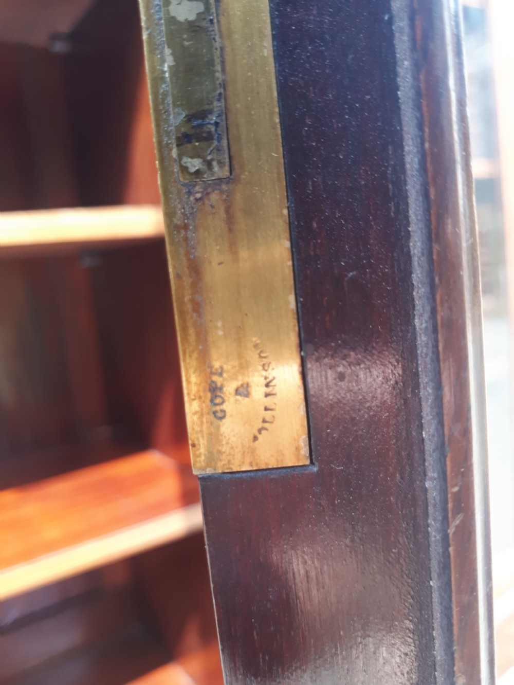 Good quality inlaid mahogany bookcase  View IV