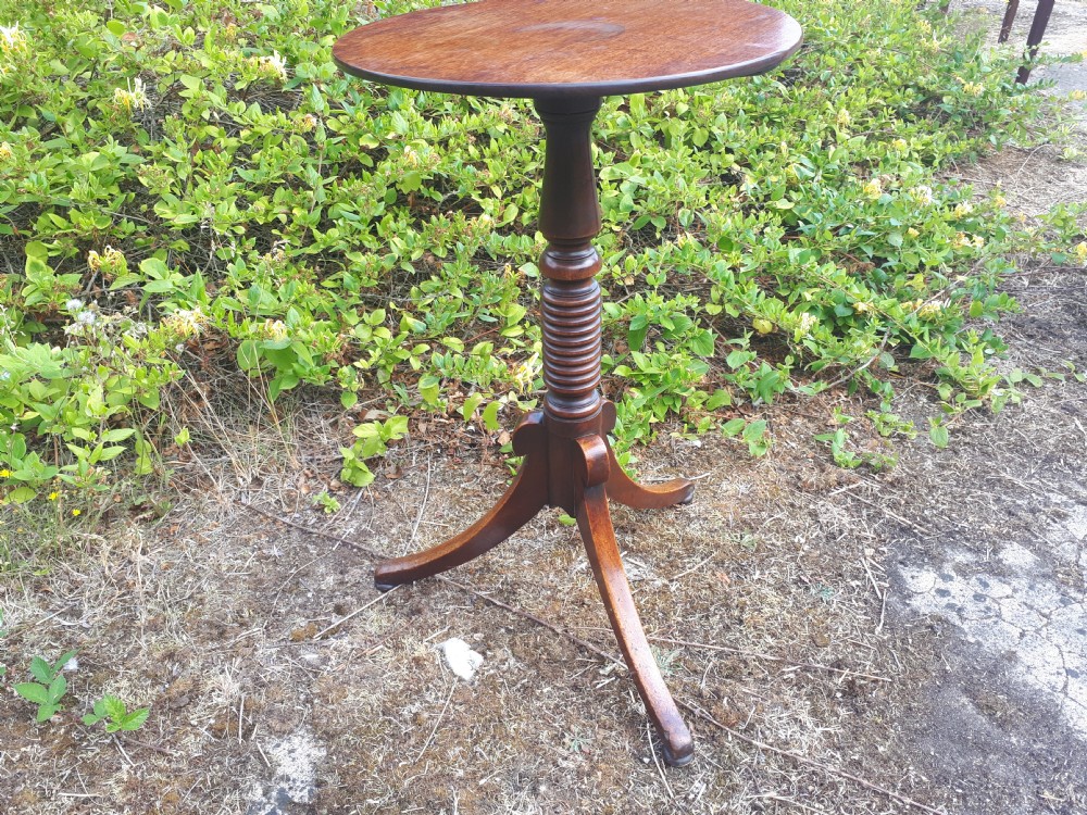 Regency mahogany pedestal occasional table View III