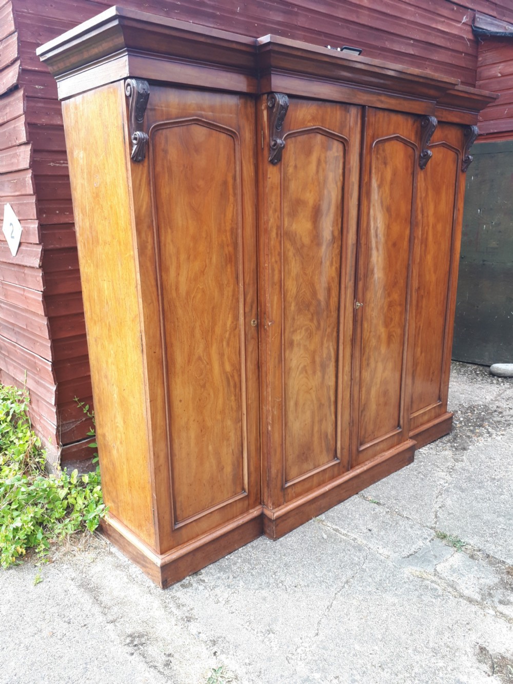 Mid 19th century  mahogany 4 door wardrobe View II