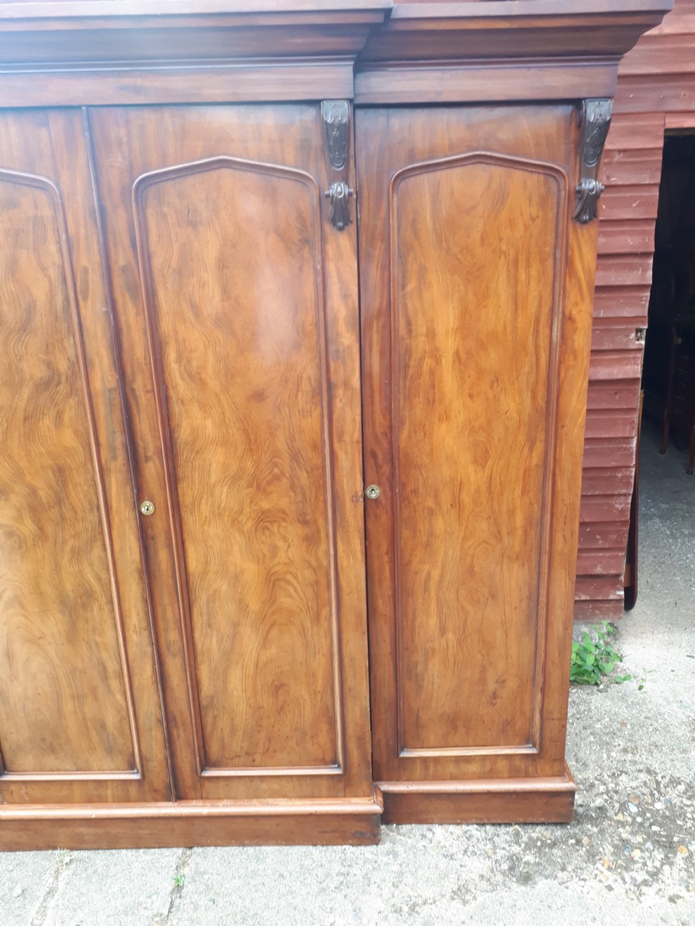 Mid 19th century  mahogany 4 door wardrobe View III
