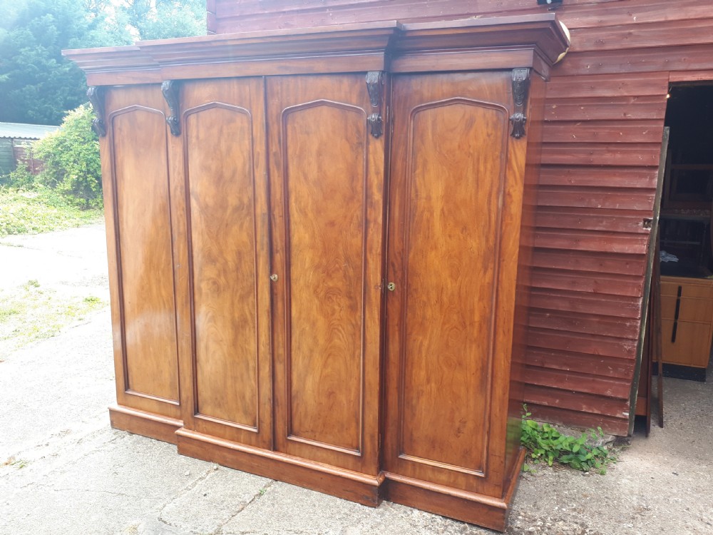 Mid 19th century  mahogany 4 door wardrobe View IV