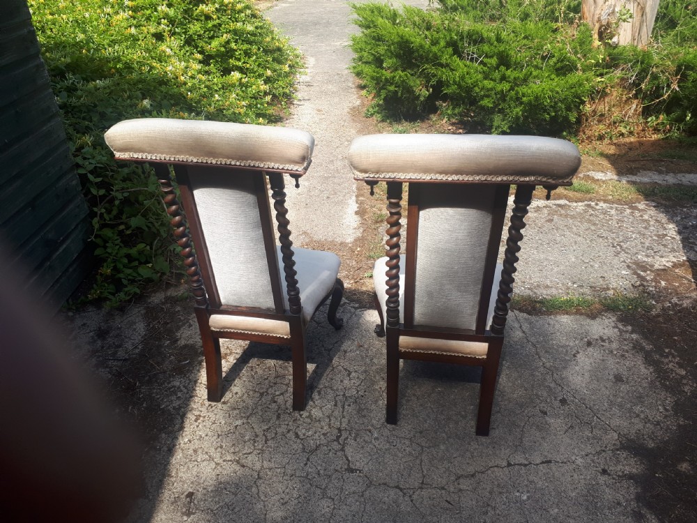 Pair of 19th century rosewood chairs View II