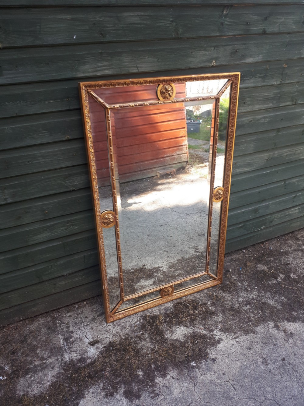 Early 20th century gilt wall mirror