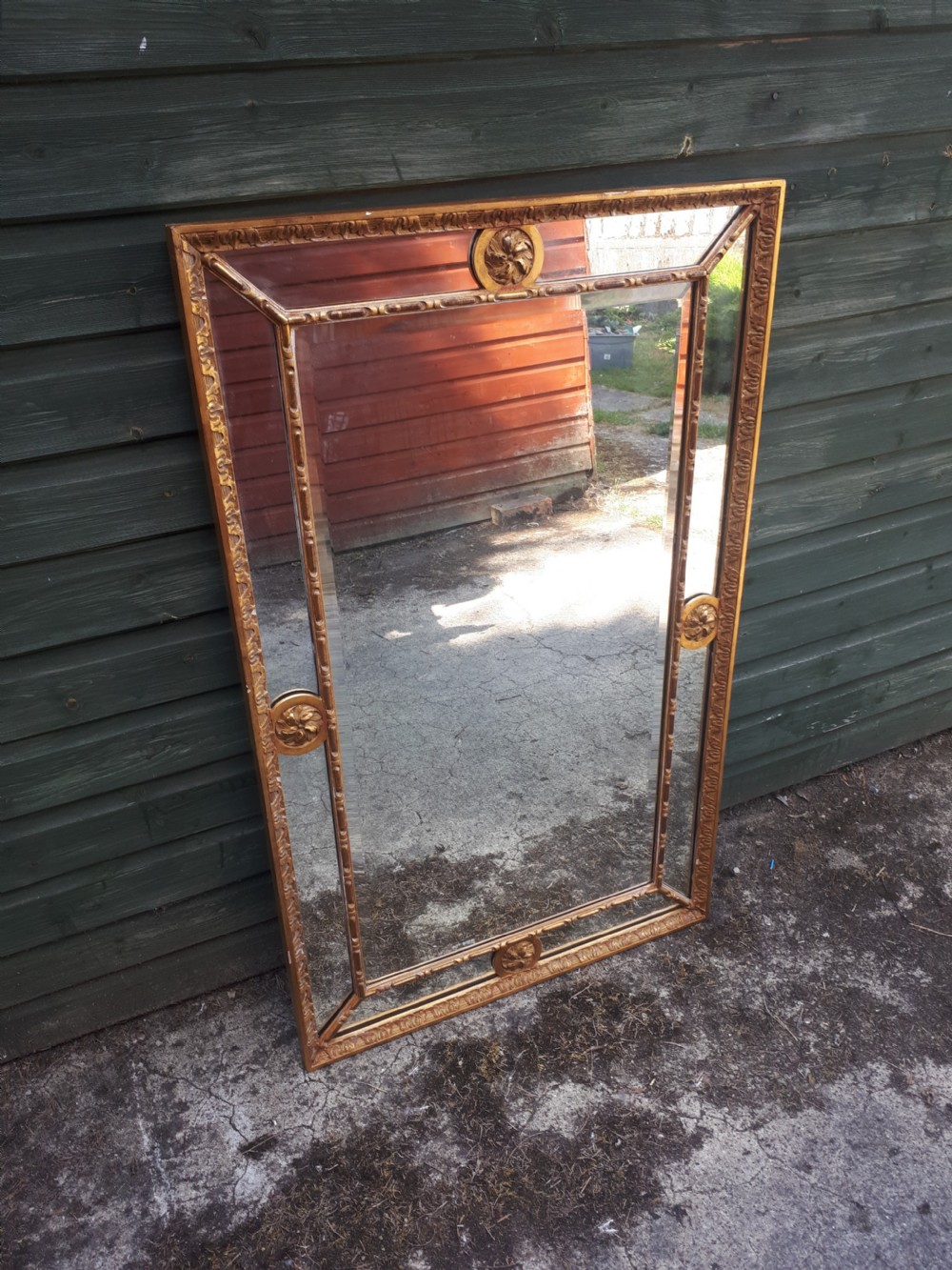 Early 20th century gilt wall mirror View II