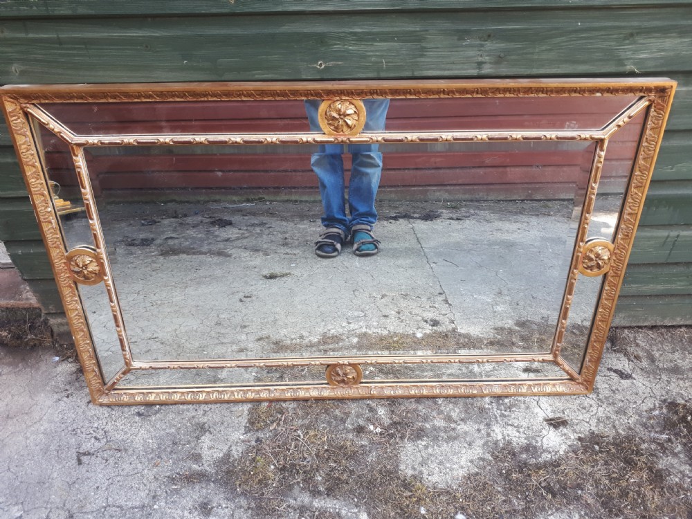 Early 20th century gilt wall mirror View IV