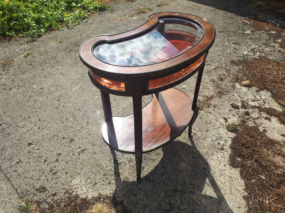 Good late 19th century bijoutiere gilt metal mounted display table View II