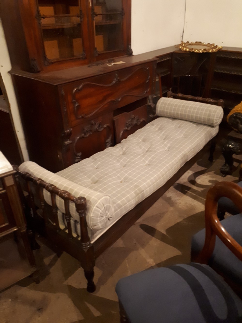 Large late 19th century window seat 