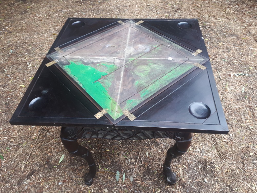Late 19th century Chinese hardwood games table View VI