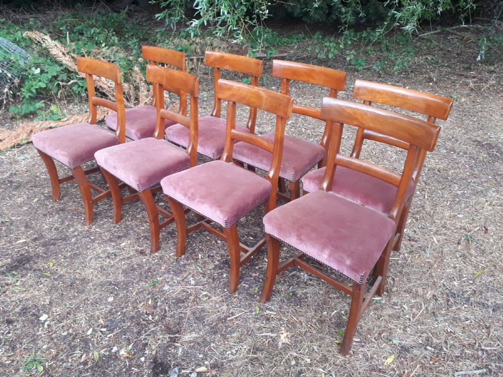 Set of 8 late 19th century French dining chairs View III