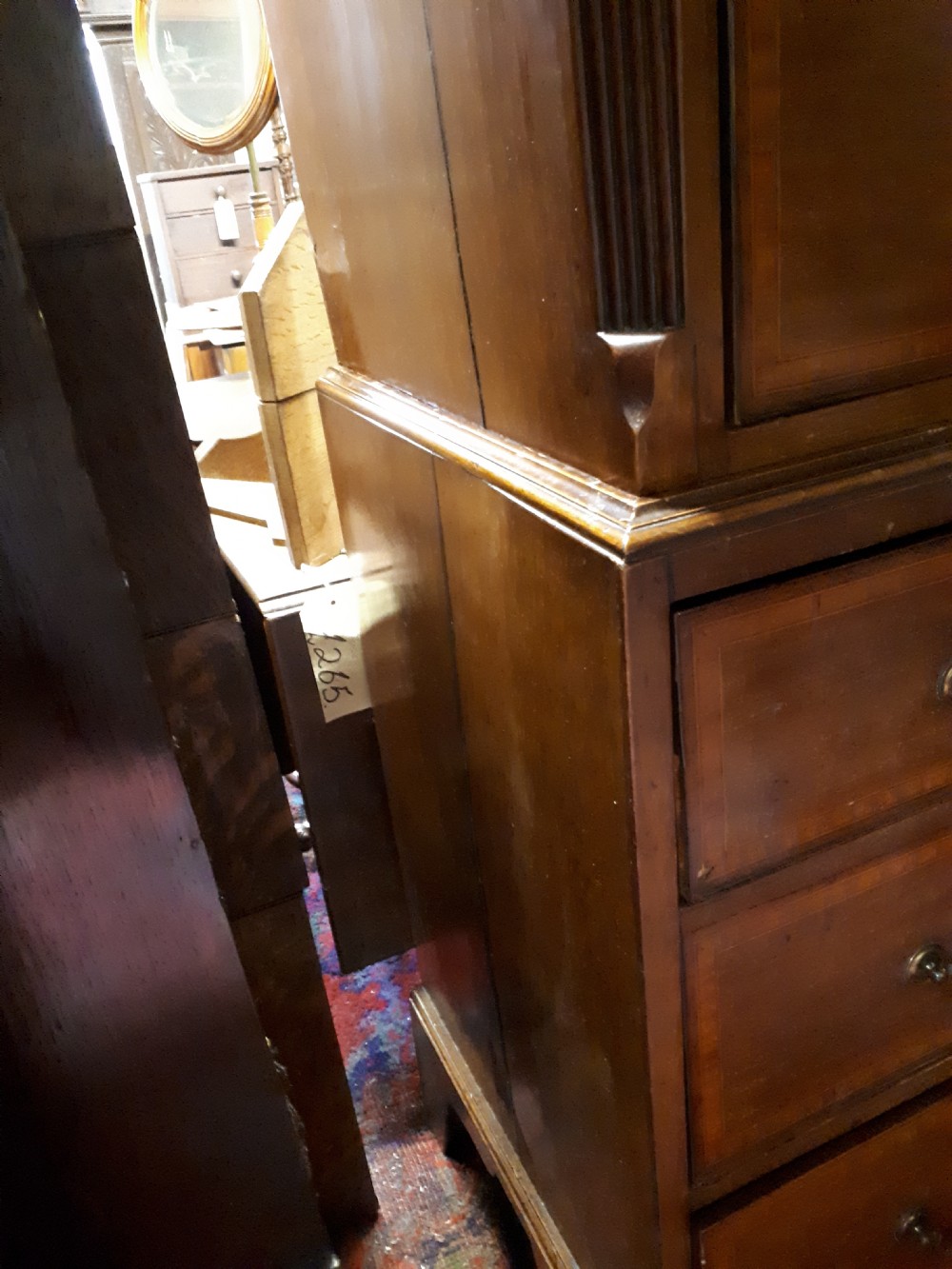 19th mahogany chest on chest View III