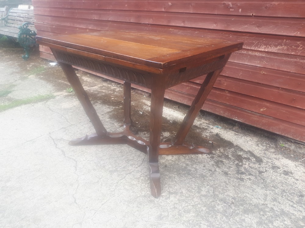 Oak table in the manner of Romney Green