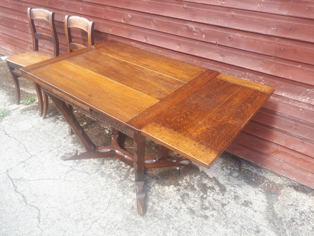 Oak table in the manner of Romney Green View II