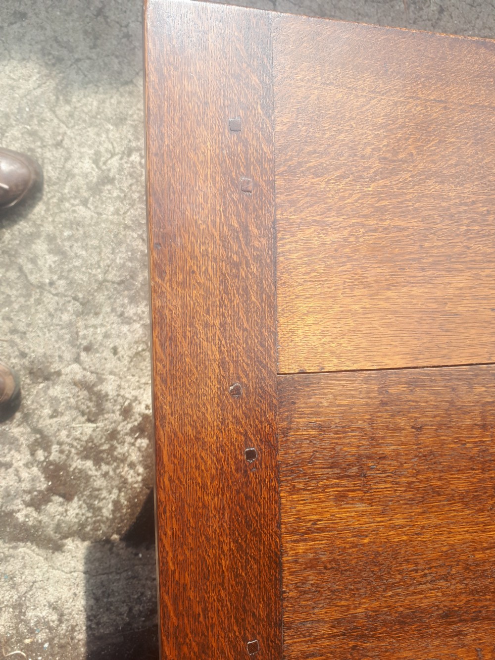 Oak table in the manner of Romney Green View III