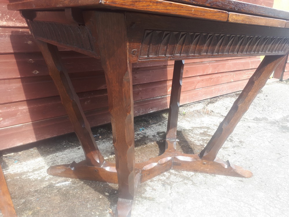 Oak table in the manner of Romney Green View IV