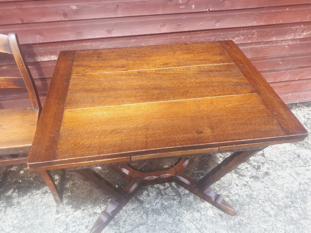 Oak table in the manner of Romney Green View V