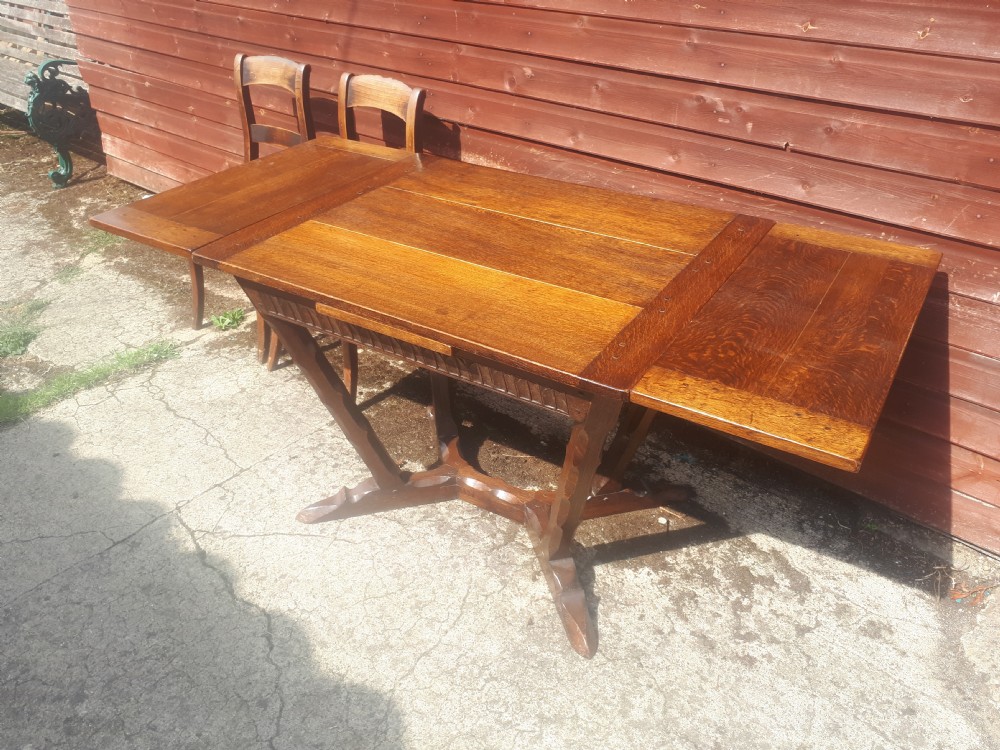 Oak table in the manner of Romney Green View VI