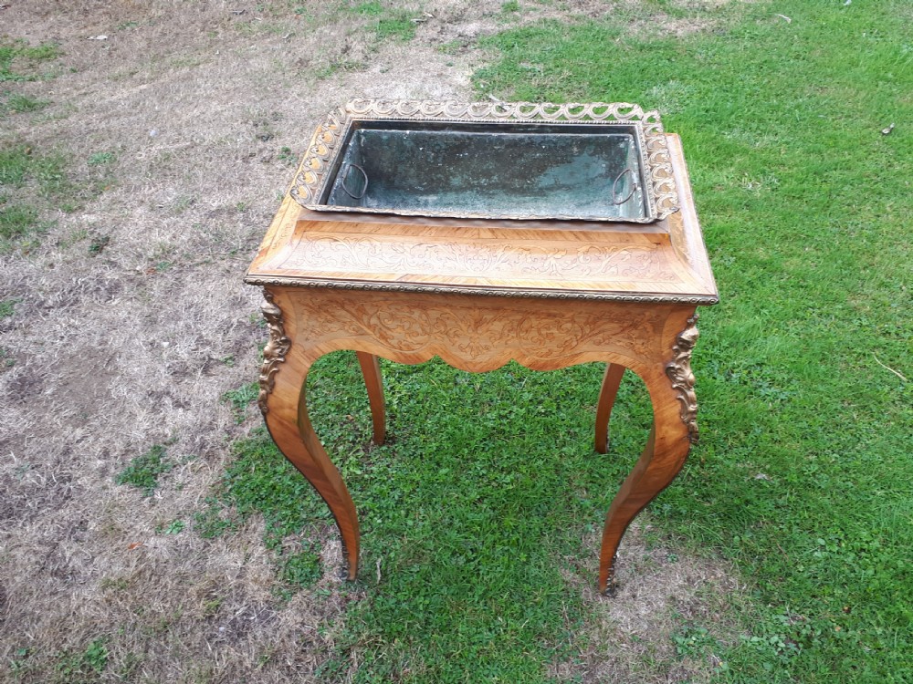 Late 19th century inlaid jardinere plant stand View III