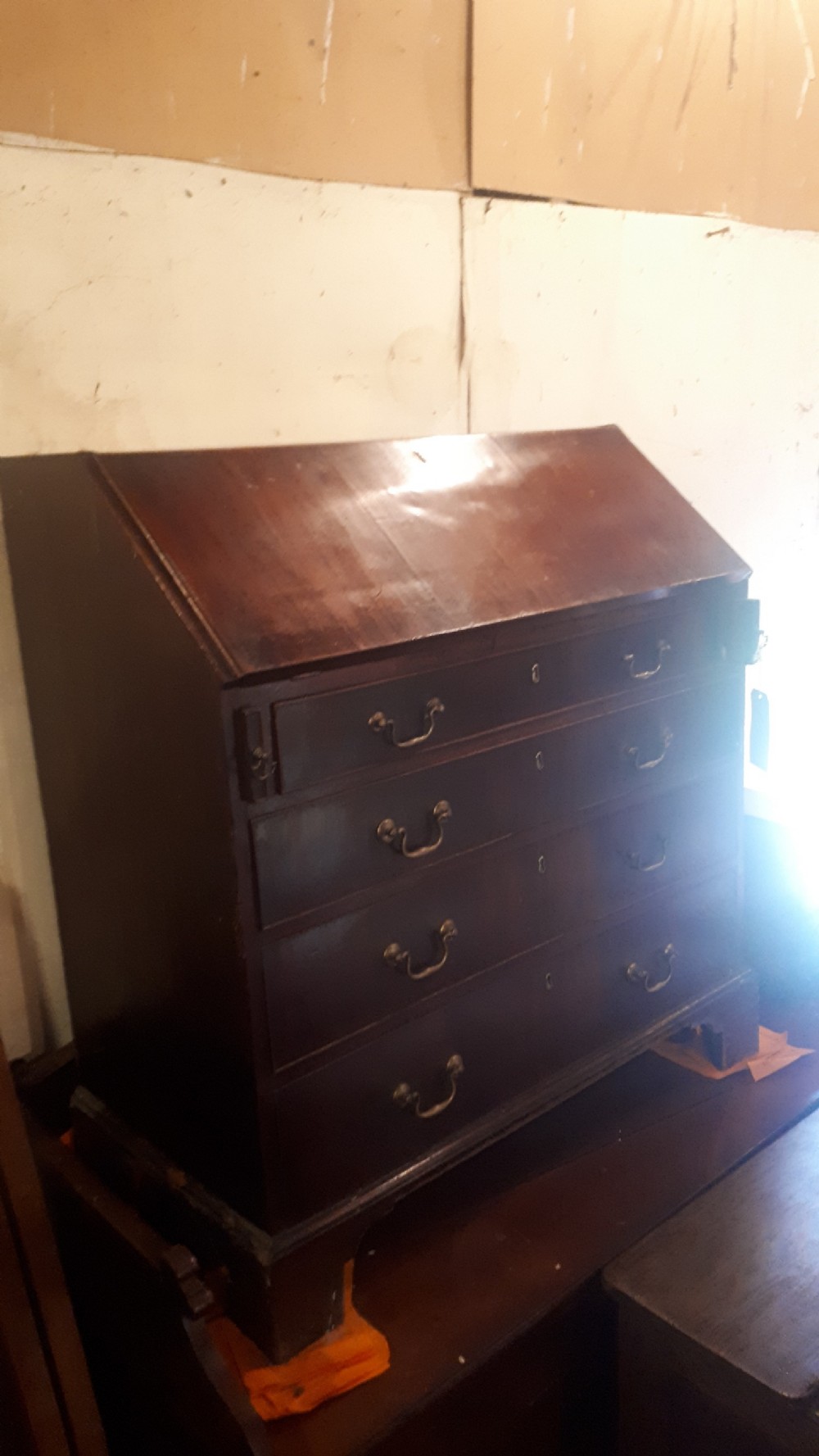 18th century 3 foot 4 drawer country made bureau View II