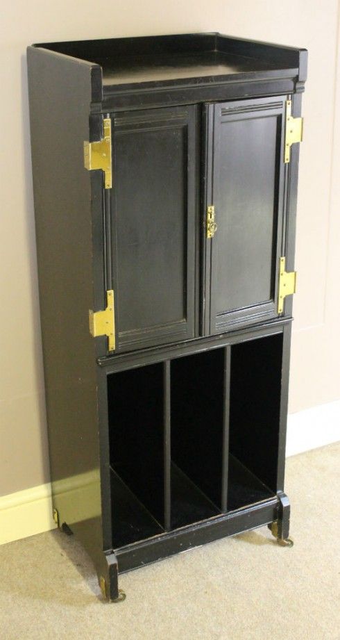 A 19th Century Ebonised Music Cabinet
