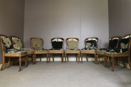 Set of 8 Holland and Sons Oak Dining Chairs