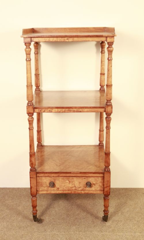An Early 19th Century Bird's-eye Maple Whatnot