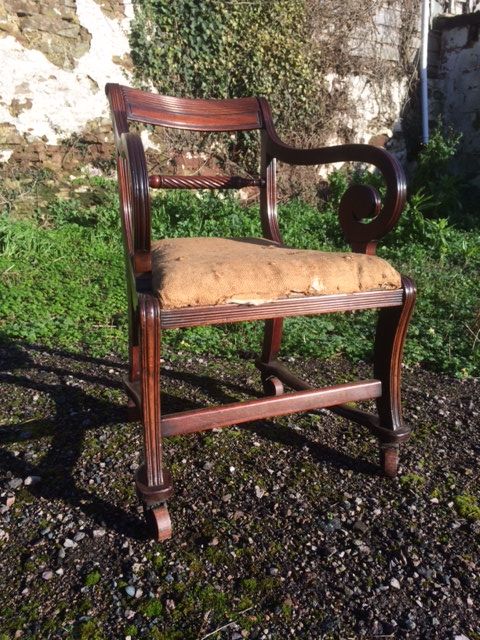 A 19th Century Mahogany Carver / Desk Chair