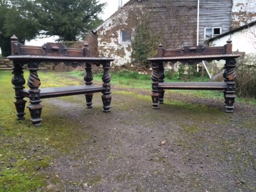 A Pair of 19th Century Oak Buffets