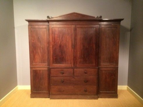 A Mahogany Breakfront Wardrobe