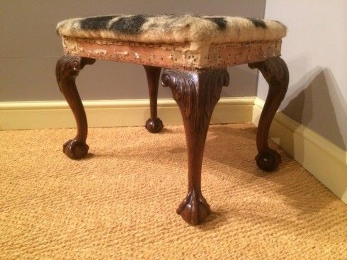 An 18th Century Red Walnut Stool